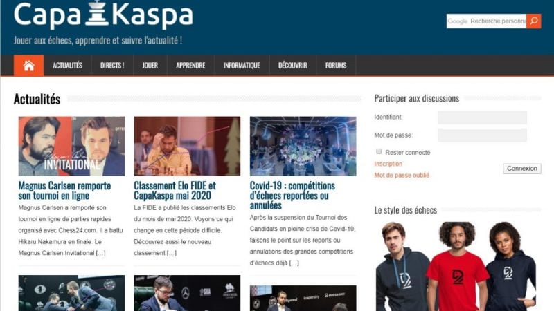 CapaKaspa le Blog : mieux jouer aux échecs
