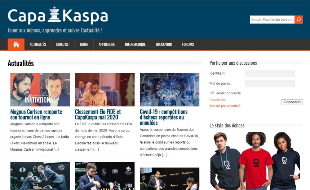CapaKaspa le Blog : mieux jouer aux échecs